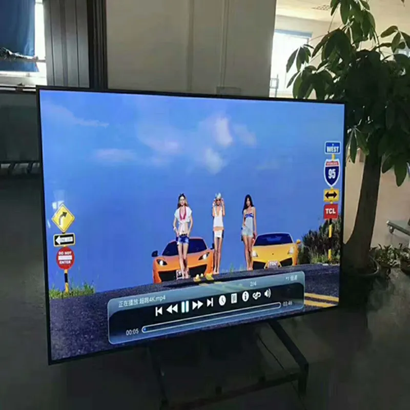 100'' inch Smart wifi 4k TV Android system multi languages led Television TV