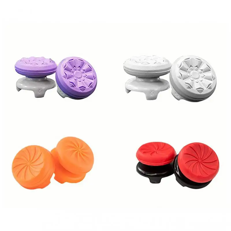 1PAIR Thumbsticks For PS4 Silicone Thumb Grips Non-slip Joystick Grips For PS5 High Rise/Mid-Rise Joystick Cap Games Accessories