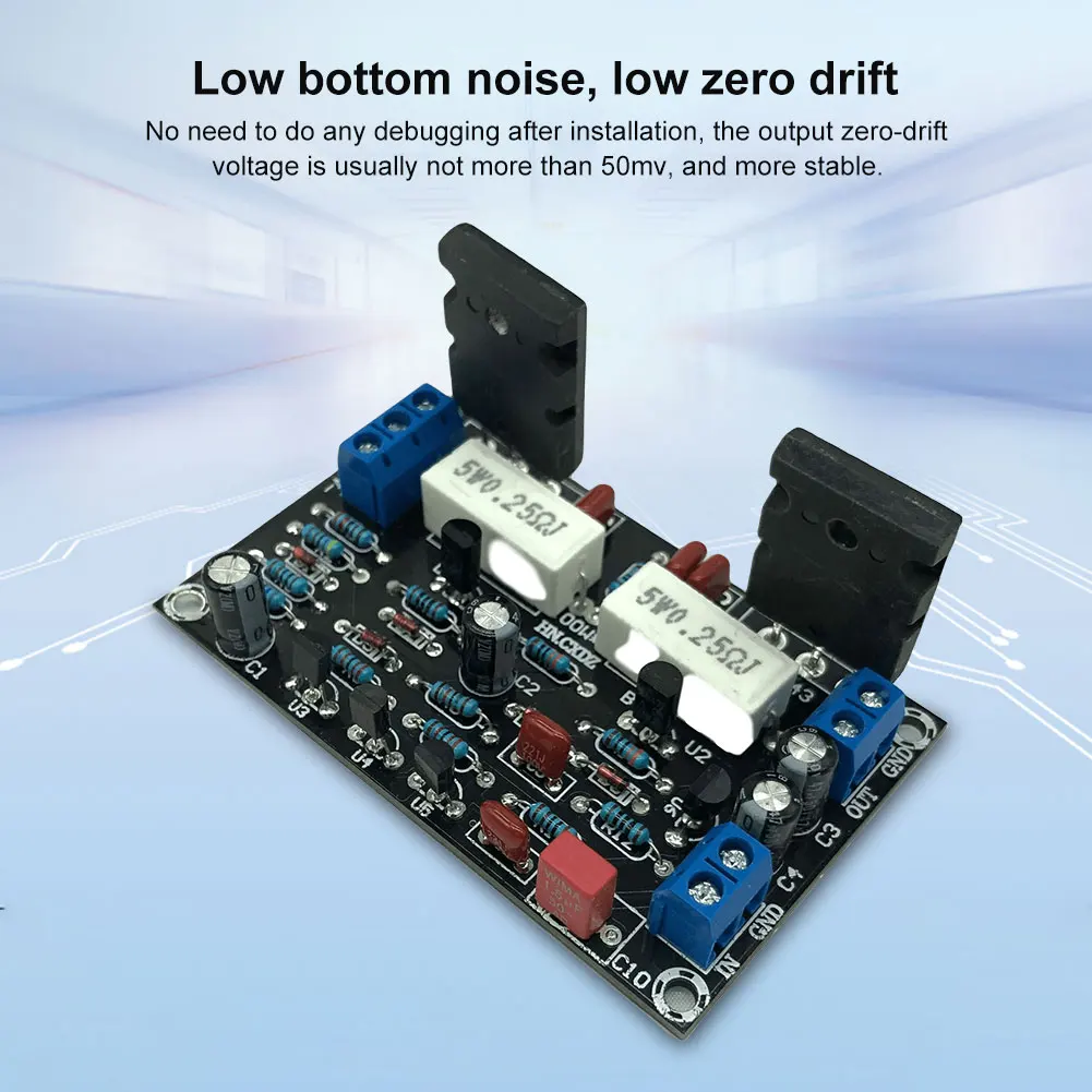 2SC5200+2SA1943 Mono HIFI Audio Amplifier Finished Board 100W Mono Digital Sound Amplifier Module for Speaker Electronic DIY Kit