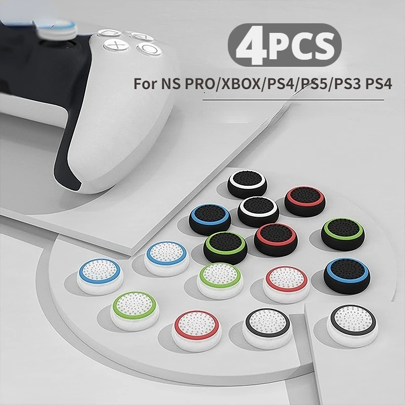 4pcs Analog Joystick Luminous Thumb Stick Grip Caps Case for PS5 PS4 Xbox 360 One Series X Switch Pro Controller Cover Accessory