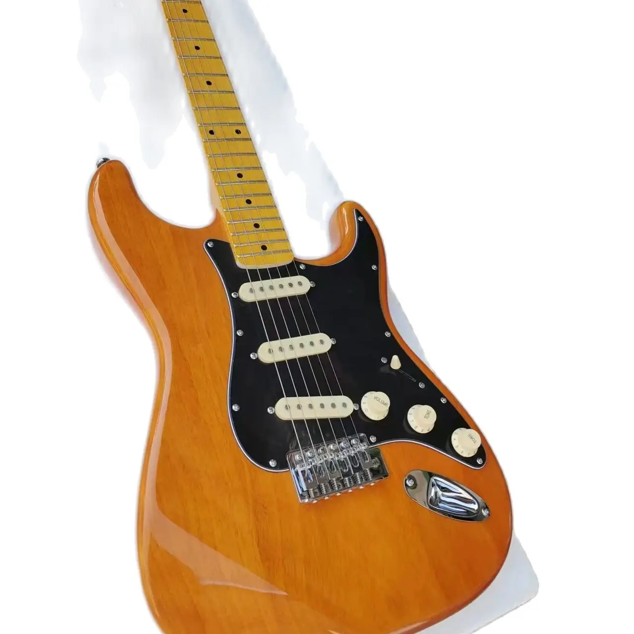 Cream Yellow Electric Guitar, Very Fashionable and Beautiful, Great for Professional Performance