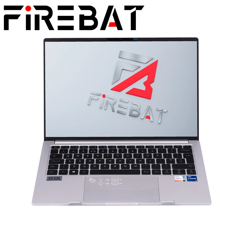 FIREBAT-ordenador portátil ultrafino para jugadores, Notebook de 14,1 pulgadas, intel i7-1165G7, CPU 2,5 k, 90Hz, Wifi6, BT5.0