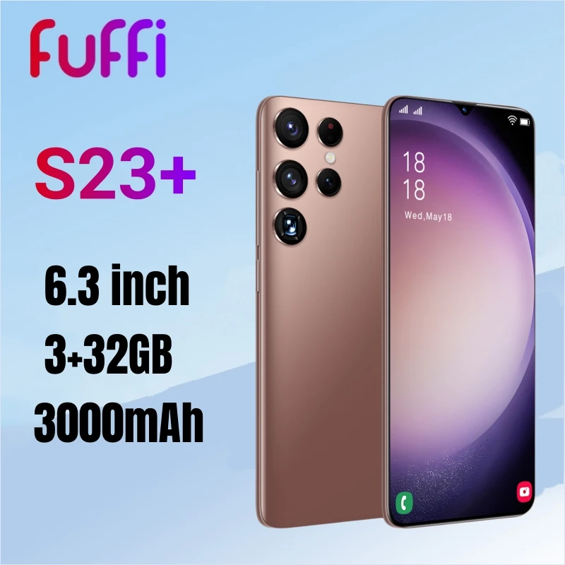 FUFFI S23+ Smartphone Android 6.3 inch 3+32GB 3000mAh Dual SIM Mobile phones 5+8MP Google Play Store Original Cellphones celular