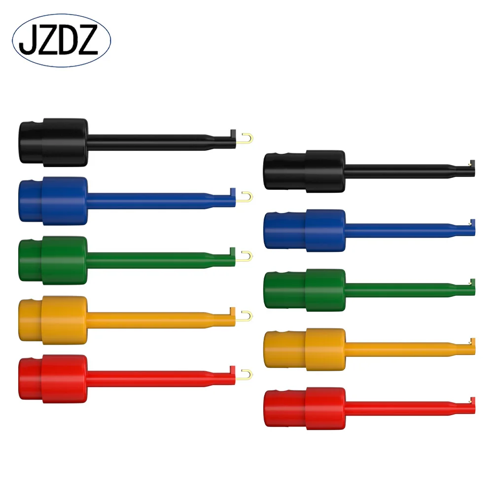 JZDZ 10pcs Test Hook Clip Test Probe For Electronic Testing Mini Grabber Connector DIY tools accessories J.30006
