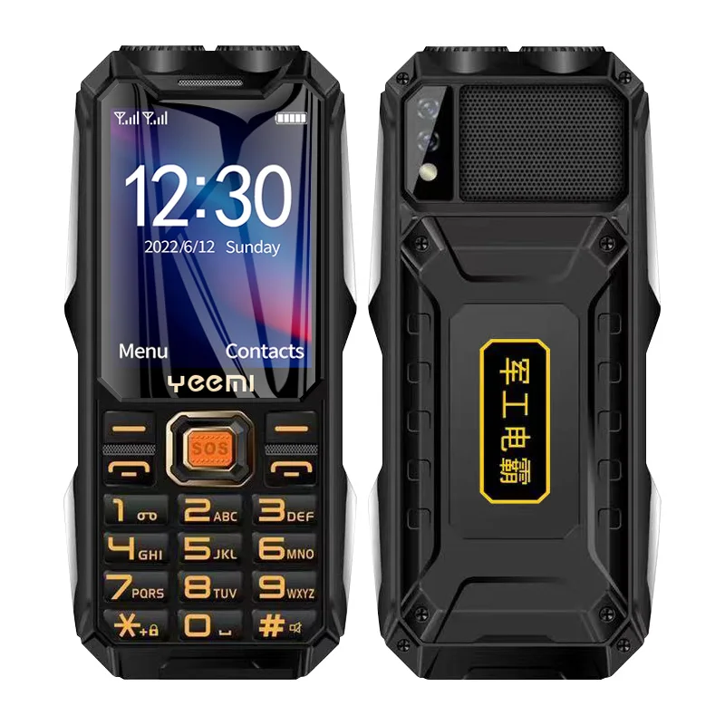 Q8 GSM 2G Rugged Mobile Phone Big Battery Double Flashlight 2.4inch HD Screen Dual Sim Large Button Cheap Cellphone For Elderly