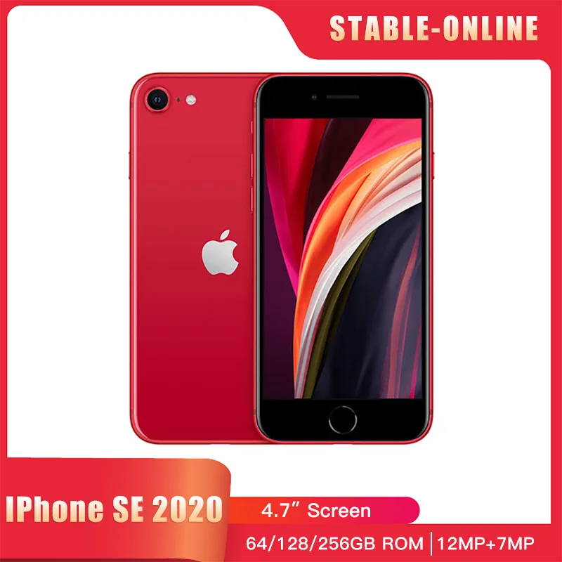 Unlock Original Apple iPhone SE 2020 iphone se2 A13 3G RAM 64/128/256GB ROM Hexa Core Phone 1821mAh Smartphone 4.7 Inch