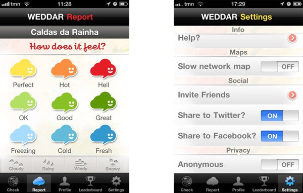 weddar-iphone-app