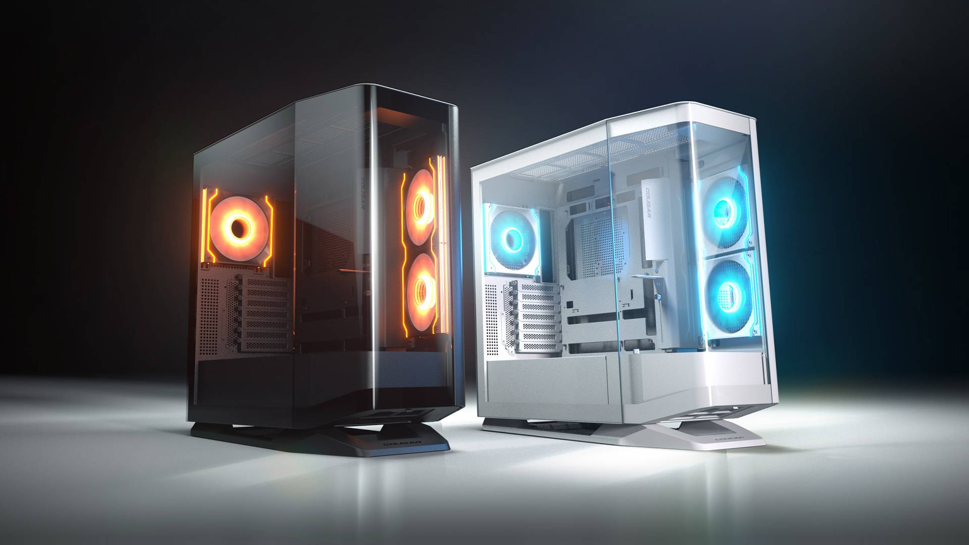 cougar-shows-off-new-gaming-pc-cases-at-computex-2024-–-and-one-has-a-turntable-inside