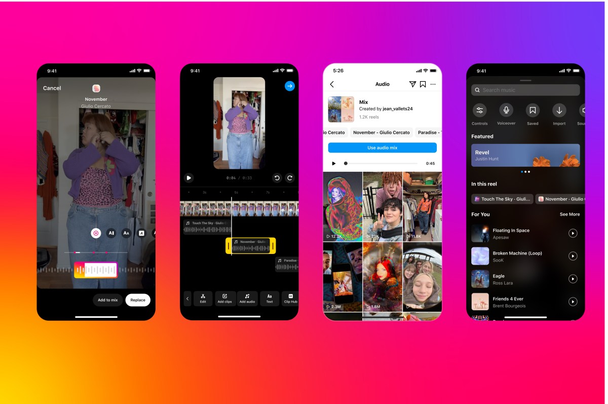 instagram-now-allows-users-to-add-multiple-audio-tracks-to-reels-|-techcrunch