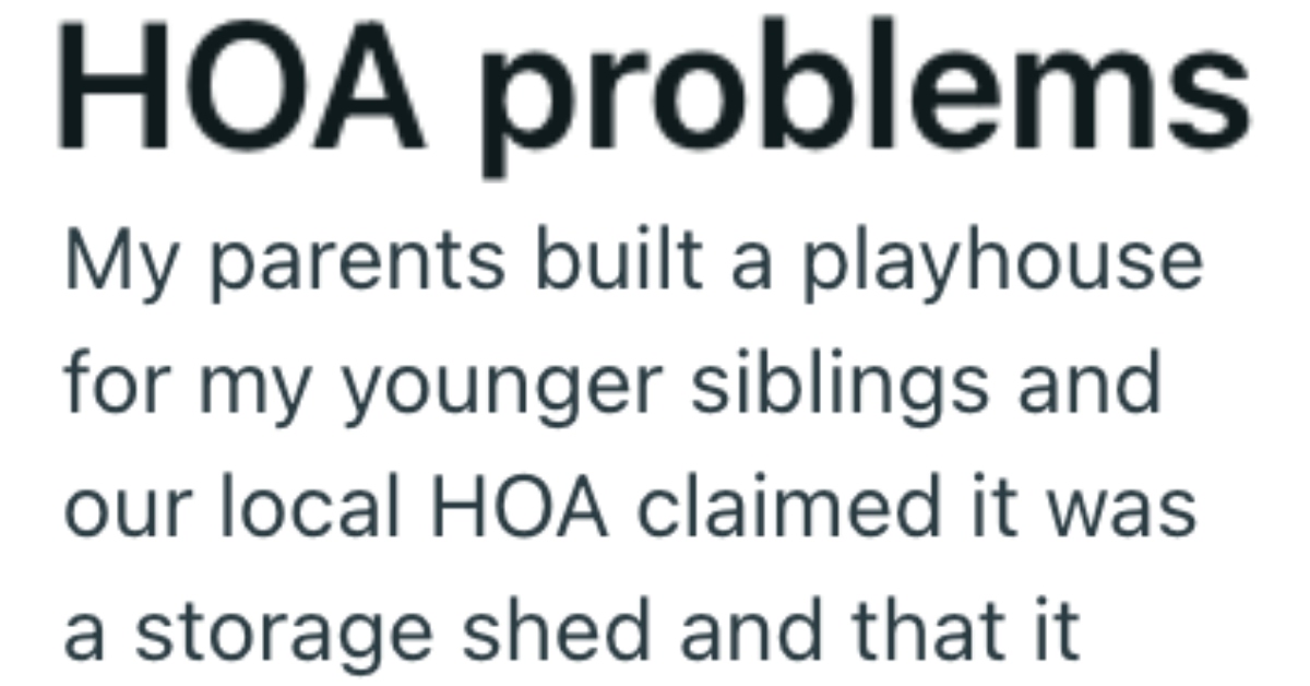 hoa-demanded-he-tear-down-the-playhouse-he-built-for-his-kids,-so-he-got-his-neighbors-to-build-them-in-their-yards-too