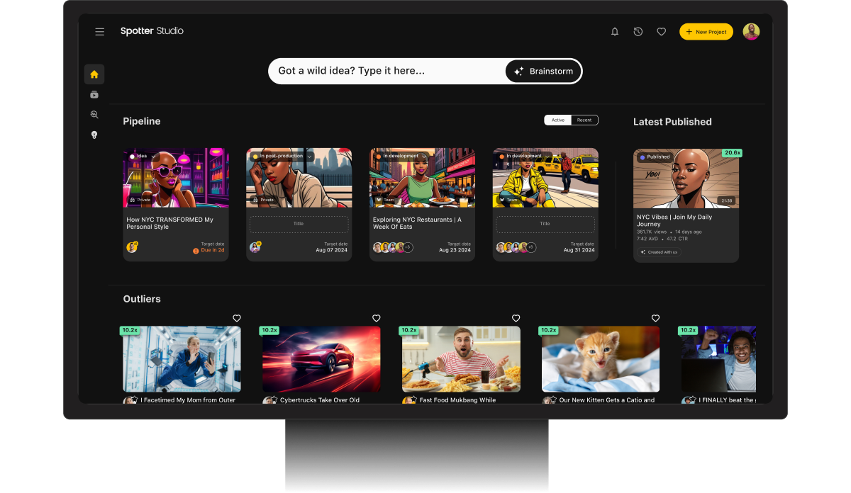 spotter-launches-ai-tools-to-help-youtubers-brainstorm-video-ideas,-thumbnails-and-more-|-techcrunch