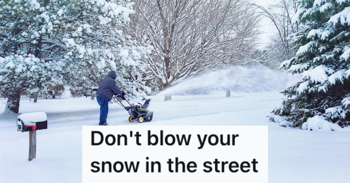 rude-homeowner-put-all-the-snow-he-removed-from-his-driveway-into-the-street,-so-a-neighbor-plowed-it-all-back-in-to-make-sure-it-never-happened-again